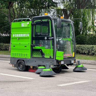 科腾环卫扫地机中型驾驶式扫地车三轮五刷清扫车48v100a