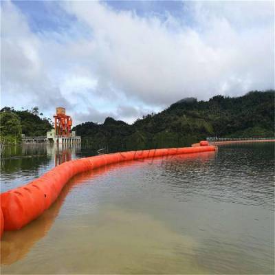 核电站闸口拦垃圾pe浮筒 河道抽沙夹管浮筒 塑料水上漂浮厂家