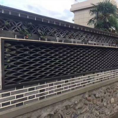 围墙花砖 淞山建材 仿古窗花 镂空花格 仿古建材新农村美丽乡村建设