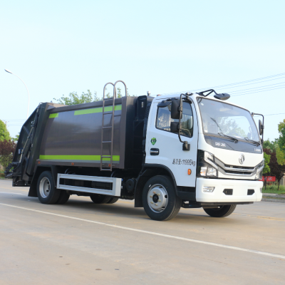 楚胜东风多利卡玉柴165马力大容量8方挂桶压缩垃圾车