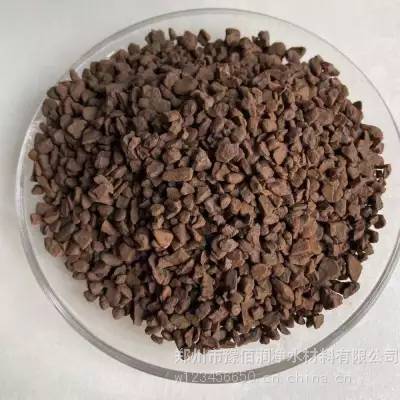 豫佰润净水材料-以天然锰砂为原料，表面粗糙、石质坚硬