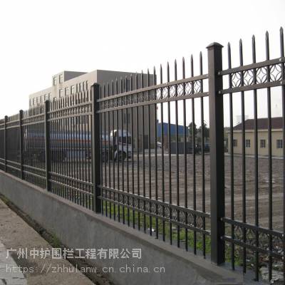 广州小区烤漆栏杆采购 佛山别墅铁艺围栏定做 庭院锌钢栅栏图集