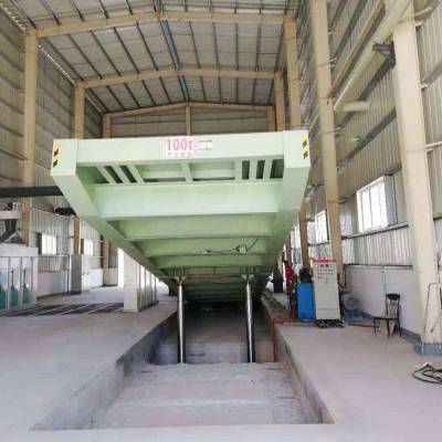 内蒙古翻板液压卸车平台，液压翻板卸车机厂家
