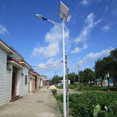 6米70瓦太阳能路灯海螺臂led太阳能路灯高亮低光衰美丽乡村道路灯可