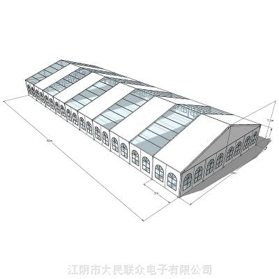 15米仓库篷房顶棚装配式建筑容易搭建建筑成本低