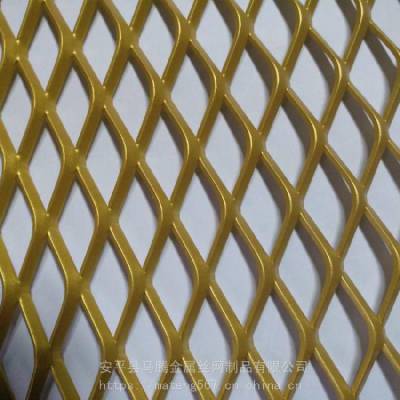 斜拉黄铜网 1X2装饰屏蔽菱形电极紫小孔铜板拉伸网马腾