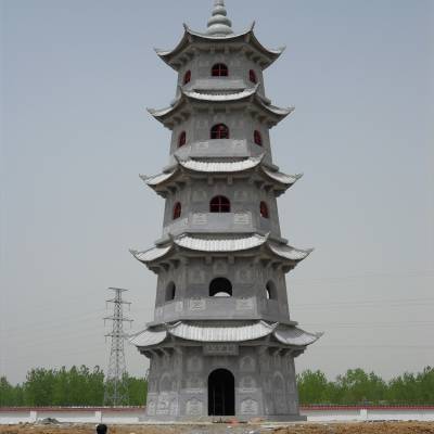 花岗岩石塔 景观石塔 寺庙石塔厂