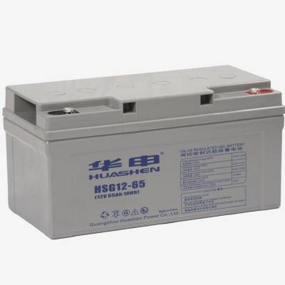 华申蓄电池 HSG12-65 免维护12V6***H电池 UPS 消防主机 EPS 直流屏配套
