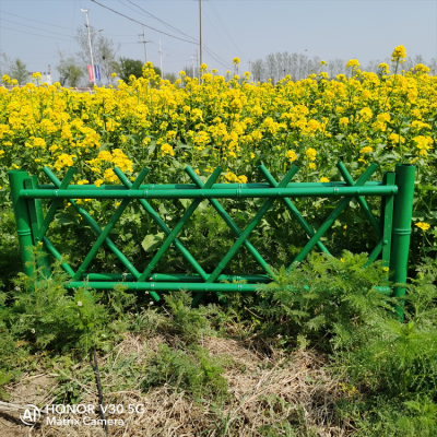 郴州市仿竹节护栏景区护栏小区护栏花池护栏草坪护栏