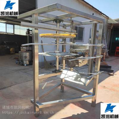 中小型挂式切尾机 平切型鸡鸭割尾机 禽尾分割机平稳自动