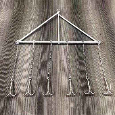 深水打捞钩三脚架抓钩不锈钢排式打捞钩水域救援滚钩救生钩