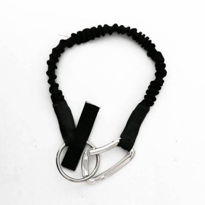 个人防护装备80cm弹力收缩牛尾绳水域救援拖拽绳高空作业逃生绳