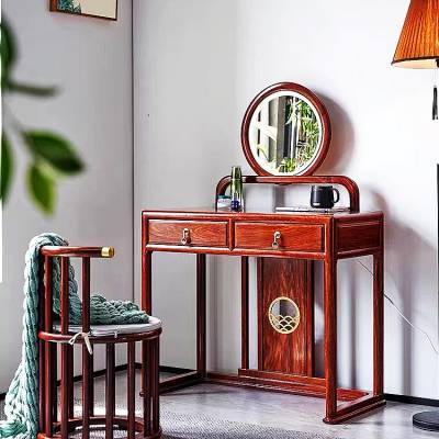 红木梳妆台款式图片又漂亮又实用刺猬紫檀卧室家具