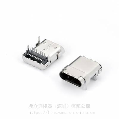 USB 3.1 TYPE-C 24PINĸ ĽŲDIP+SMT L=10.80mm.