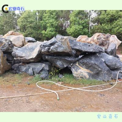 一车太湖石景观-园林园艺窟窿石造景-广州太湖石批发市场