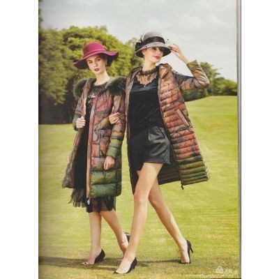 宝莱国际羽绒服18冬深圳***国风复古***大码品牌折扣女装走份货源