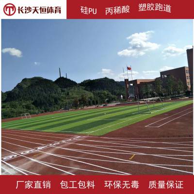 湖南新国标透气型跑道/混合型跑道/全塑型跑道/塑胶跑道生产厂家