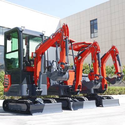 工程勾机小挖掘机16型家用挖掘机果园小钩机农用小型挖土机