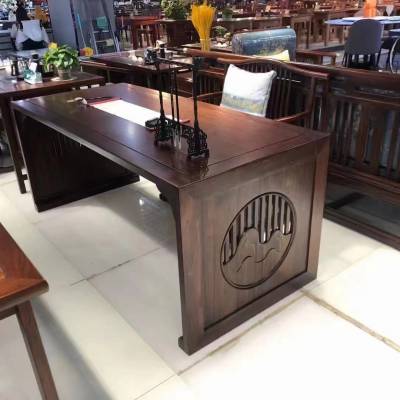 供应绵阳仿古家具 做旧实木家具 中式风格古镇茶楼会所书院家具定做 榫卯结构 ***质量 讲究诚信