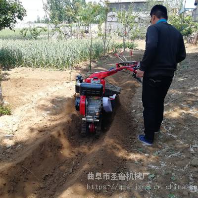 圣鲁牌柴油农田耕整机 河南农用大葱开沟机 柴油田园管理机