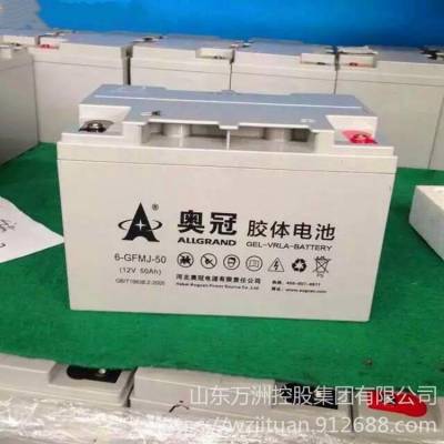 蓄电池6-GFMJ-50 奥冠胶体12V50AH 光伏发电太阳能设备专用