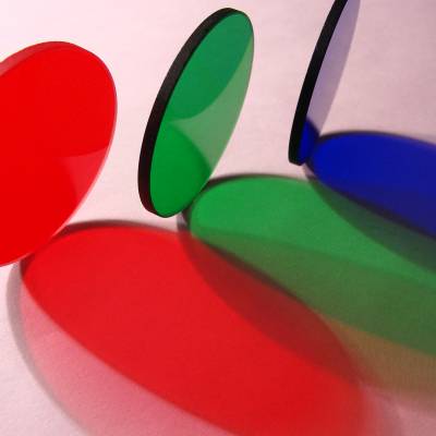 绿色滤光片 绿色镀膜玻璃镜片 投影照明用绿色镜片