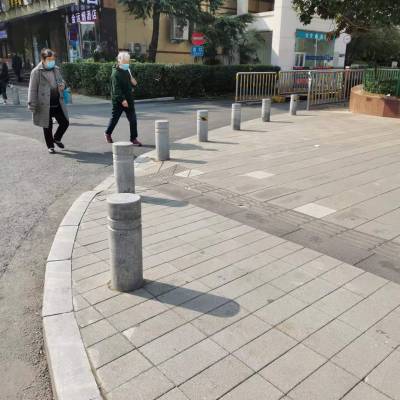 花岗岩阻车石柱广场隔离柱圆球石墩