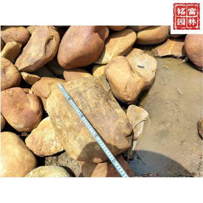 盘溪吨位黄蜡石定制 花园小区黄蜡石设计 假山驳岸石批发