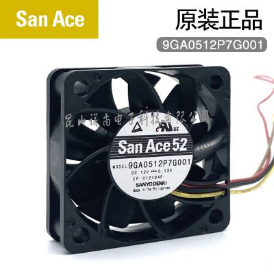 Sanyo  ֻ 9GA0512P7G001 ֱ DC Fan 52x1 5mm 12V