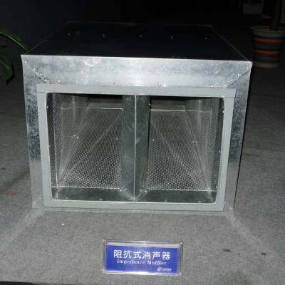 微穿孔板消声器 阻抗式消声器 镀锌板风管-德州携创