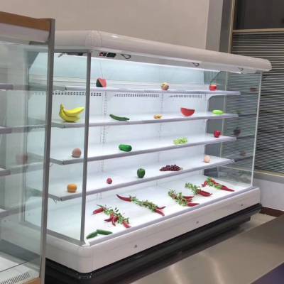 风幕柜一体机风幕柜分体机风幕柜压缩机品牌蔬菜水果展示柜立风柜 酸奶保鲜设备