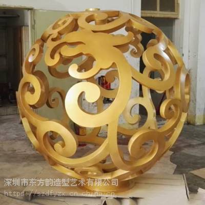 东方韵艺术雕塑大型不锈钢镂空球哪家好|不锈钢镂空球照片