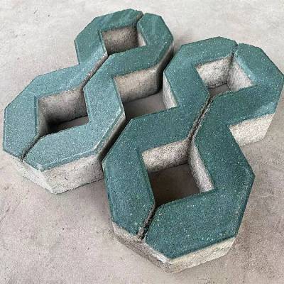 混凝土8字形草坪砖绿色商场小区停车场车位植草砖嵌草绿化