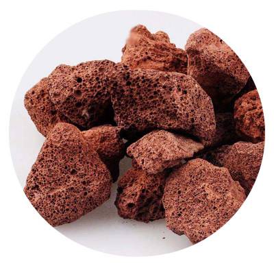 远大矿业*** 红色水处用火山石 生物滤料用黑色火山石 量大优惠