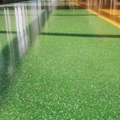 彩砂环氧树脂自流平 浮砂自流平 保定彩砂地坪厂家施工