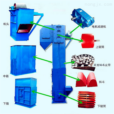 耐磨斗式提升机 建筑工地用斗式上料机密封