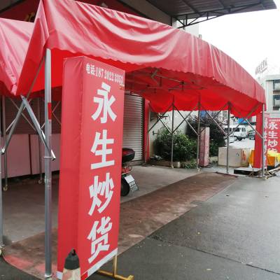 仓库大号推拉雨棚 电动伸缩推拉蓬梧 州万 秀ZKWX-07