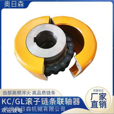 合肥自动卷帘门联轴器 GL型滚子链联轴器 奥日森供应GL3按图加工