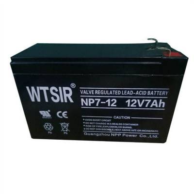 WTSIR维塔斯NP7-12蓄电池12V7AH电梯火灾报警系统消防主机