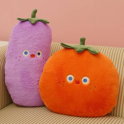 可爱蔬菜毛绒玩具抱枕订制家居办公室沙发腰靠床头靠垫抱枕定做