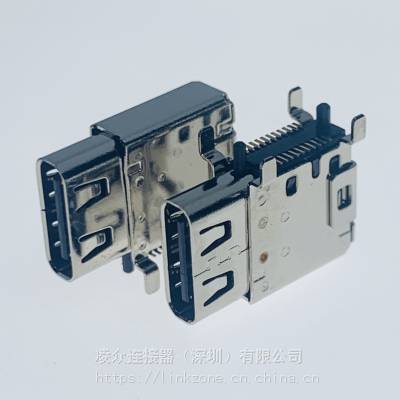TYPE-C 24PINĸ/ʽƬĽŲSMT/Ƭ/L=14.3mm