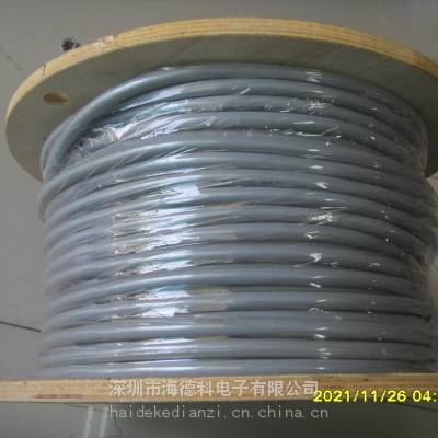 美国alpha wire 75011 BK001 2芯工业以太网电缆 24 AWG UL 1666 300 V 铝箔屏蔽 电缆