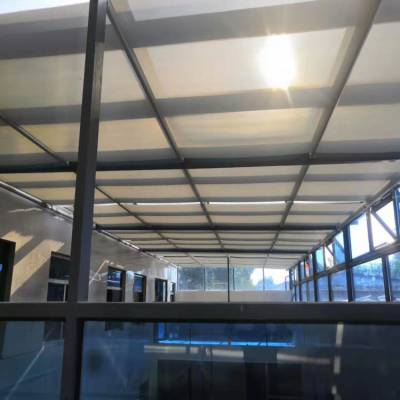北京 朝阳商场玻璃顶棚电动天幕帘采光顶电动天棚帘