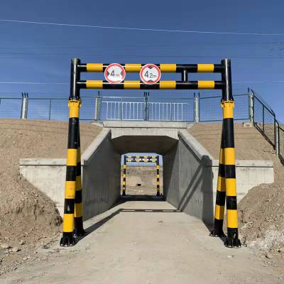 厂家直销限高杆双开门式 固定式 道路 公路 小区 涵洞 限高架