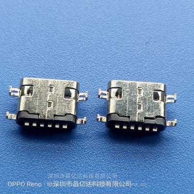Type-Cĸ6P 0.8mm Ľʽ ƬSMT USB