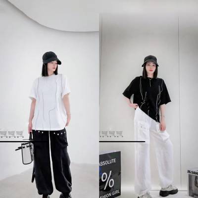 韩版休闲大版型连衣裙 马可未品牌折扣女装 原创女装货源