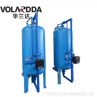 污水净化后置吸附异味悬浮物活性炭过滤器 华兰达A3碳钢防腐过滤罐