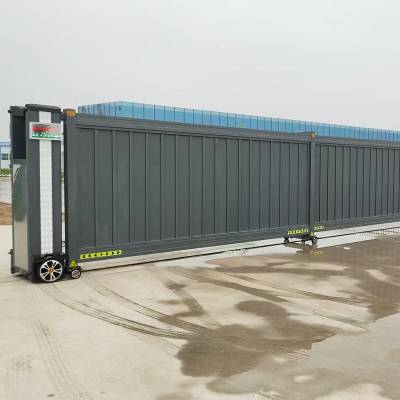 番禺电动门定制工厂工地电动伸缩大门单位平移门段滑门安装