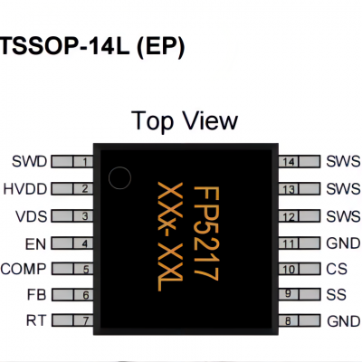 FP5217内置MOS大功率升压芯片IC