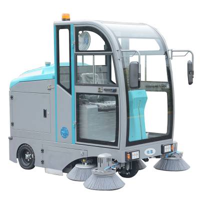 依晨清洁全封闭电动式扫地机YZ-JS2100园区道路清扫驾驶式扫地车